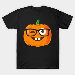 Pumpkin Nerd Glasses T-Shirt